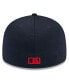 Фото #4 товара Men's Navy Atlanta Braves 2024 Clubhouse Low Profile 59FIFTY Fitted Hat