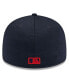 ფოტო #4 პროდუქტის Men's Navy Atlanta Braves 2024 Clubhouse Low Profile 59FIFTY Fitted Hat