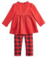 Baby Girls Peplum Top and Leggings, 2 Piece Set, Created for Macy's