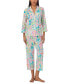 Фото #1 товара Пижама Ralph Lauren для женщин с 3/4 рукавом и укороченными брюками
