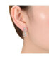 ფოტო #2 პროდუქტის Unique Sterling Silver Clear Round Cubic Zirconia Drop Earrings