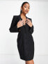 Фото #4 товара ASOS DESIGN blazer mini dress with cut out back detail in black