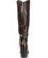ფოტო #3 პროდუქტის Women's Daria Wide Calf Cowboy Knee High Boots