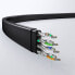 Płaski kabel sieciowy patchcord LAN RJ45 Ethernet Cat. 6 8m czarny