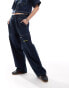 COLLUSION festival ripstop baggy trouser co ord in navy