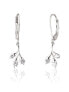 Modern silver earrings with zircons SVLE1461XE9BI00