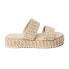 Фото #1 товара BEACH by Matisse Borderline Platform Womens Beige, Off White Casual Sandals BOR