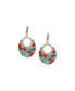 Фото #1 товара Women's White Stone Drop Earrings