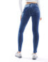 Фото #2 товара ONLY pushup skinny jeans in dark blue denim