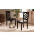 Фото #6 товара Nicolette Modern and Contemporary 2-Piece Finished Wood Dining Chair Set