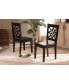 Фото #4 товара Nicolette Modern and Contemporary 2-Piece Finished Wood Dining Chair Set