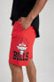 Фото #8 товара Fit Nba Chicago Bulls Standart Fit Kısa Paça Şort A6785ax23hs
