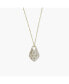 Statement Filigree Beaded Chain Necklace Gold