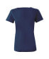 ფოტო #3 პროდუქტის Women's Navy William Byron Raptor Racer V-Neck T-Shirt