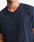 Фото #5 товара Men's Smooth Cotton Solid V-Neck T-Shirt