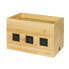 Фото #3 товара Аксессуары LogiLink Кабельная коробка из бамбука - Крышка для удлинителя - Дерево - Дерево - 140 мм - 255 мм - 165 мм