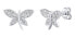 Brietta dragonfly silver earrings with Brilliance Zirconia JJJ0114EW