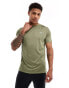 Фото #1 товара New Balance run t-shirt in olive green