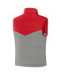 ფოტო #3 პროდუქტის Men's Darius Rucker Collection by Scarlet, Gray Ohio State Buckeyes Colorblocked Full-Zip Reversible Vest