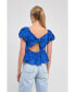 Фото #3 товара Women's Floral Bow Tied Top