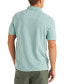 ფოტო #2 პროდუქტის Men's Textured Pieced Piqué Short Sleeve Polo Shirt