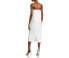 Фото #2 товара Aqua Rhinestone Embellished Strapless Crepe Midi Dress White Size 0