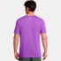 UNDER ARMOUR Foundation short sleeve T-shirt Lavish / Salt Purple, S - фото #3