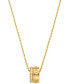 Фото #1 товара Michael Kors gold-Tone or Silver-Tone Logo Ring Pendant Necklace