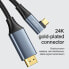 Фото #5 товара Kabel przewód kątowy USB-C - HDMI 4K 60Hz 2m szary