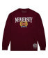 Фото #2 товара Men's Red New Jersey Nets Hardwood Classics Ivy League Long Sleeve T-shirt