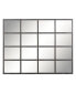 Industrial Metal Wall Mirror, 7.5" H x 51.5" L