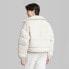 Women's Iridescent Shine Duvet Puffer Jacket - Wild Fable Light Beige XL