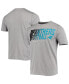 Фото #1 товара Men's Heathered Gray Carolina Panthers Combine Authentic Game On T-shirt