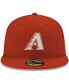 Фото #3 товара Men's Red Arizona Diamondbacks Logo White 59Fifty Fitted Hat