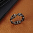 Фото #4 товара Timeless black ring made of Catene SATX250 steel