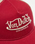 Von Dutch newark trucker cap in red and beige