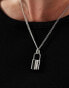 Фото #2 товара Faded Future padlock necklace in silver