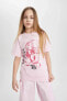Kız Çocuk T-shirt C2463a8/pn441 Pınk