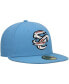 Фото #4 товара Men's Light Blue Omaha Storm Chasers Authentic Collection Team Alternate 59FIFTY Fitted Hat