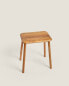 Bevelled acacia stool