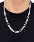 ფოტო #2 პროდუქტის Men's Curb Chain Necklace in Sterling Silver