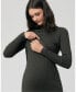 Maternity Nella Long Sleeve Rib Nursing Knit Dress Ivy