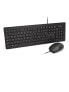 Фото #1 товара V7 Washable Antimicrobial Keyboard & Mouse Combo - USB - Optical - IP68Spec - Waterproof - Full-size (100%) - USB - Black - Mouse included