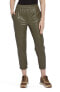 Фото #1 товара $138. Lyssé Brisk Faux Leather Joggers in Green Ivy Small