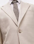 Topman skinny suit jacket in stone