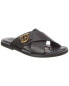 Фото #1 товара Ferragamo Logan Leather Sandal Men's