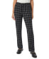 Women's Lexington Plaid Straight-Leg Pants