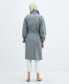 Women's Belted Cotton Trench Coat