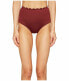 Kate spade new york 170442 Womens Hi-waist Scallop Bikini Bottom Red Size Small