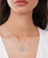 Фото #2 товара Macy's diamond Accent Snowflake Pendant Necklace